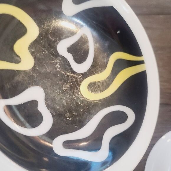 Vintage 1960s 1970s MCM Yamaka Toki Abstract Porcelain Bowls - Picture 13 of 14